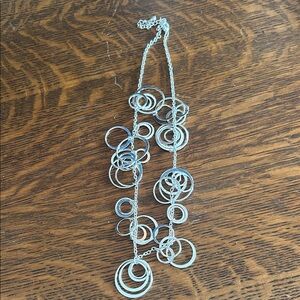 Silver Circle Pendant Necklace